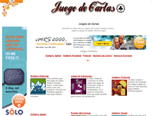 Tablet Screenshot of juegodecartas.net